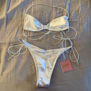 Voight by Valentina White Cherry on Top Bikini